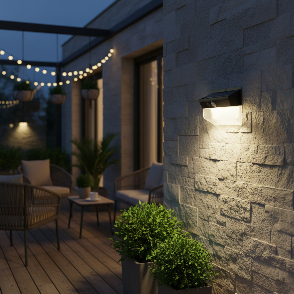 Apliqué solar de alta intensidad con sensor de movimiento PKSL0162 - Imagen 2