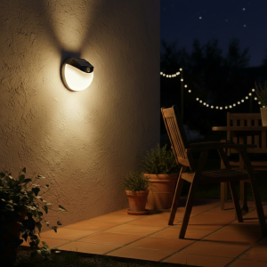 Alternative view of Apliqué solar con sensor redondo 200 lm