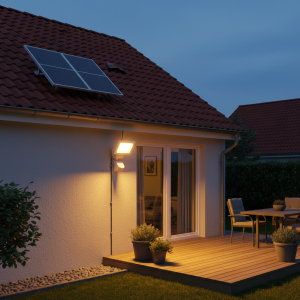 Alternative view of Reflector solar con sensor 1000 lm