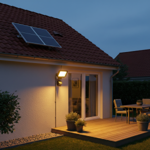 Alternative view of Reflector solar con sensor 1000 lm