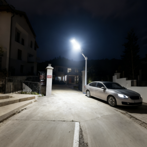 Alternative view of Luz calle con panel solar con sensor movimiento 60W