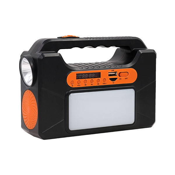 Kit de emergencia solar con Bluetooth / Linterna Frontal y Lampara lateral - Imagen 2